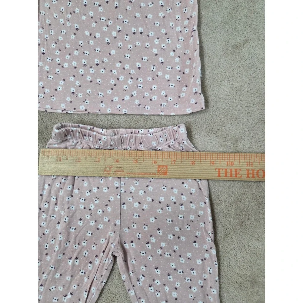 Posh Peanut Kids 3T Pink Floral Bamboo Viscose Pajama Set 2pc PP-AFA20-17240